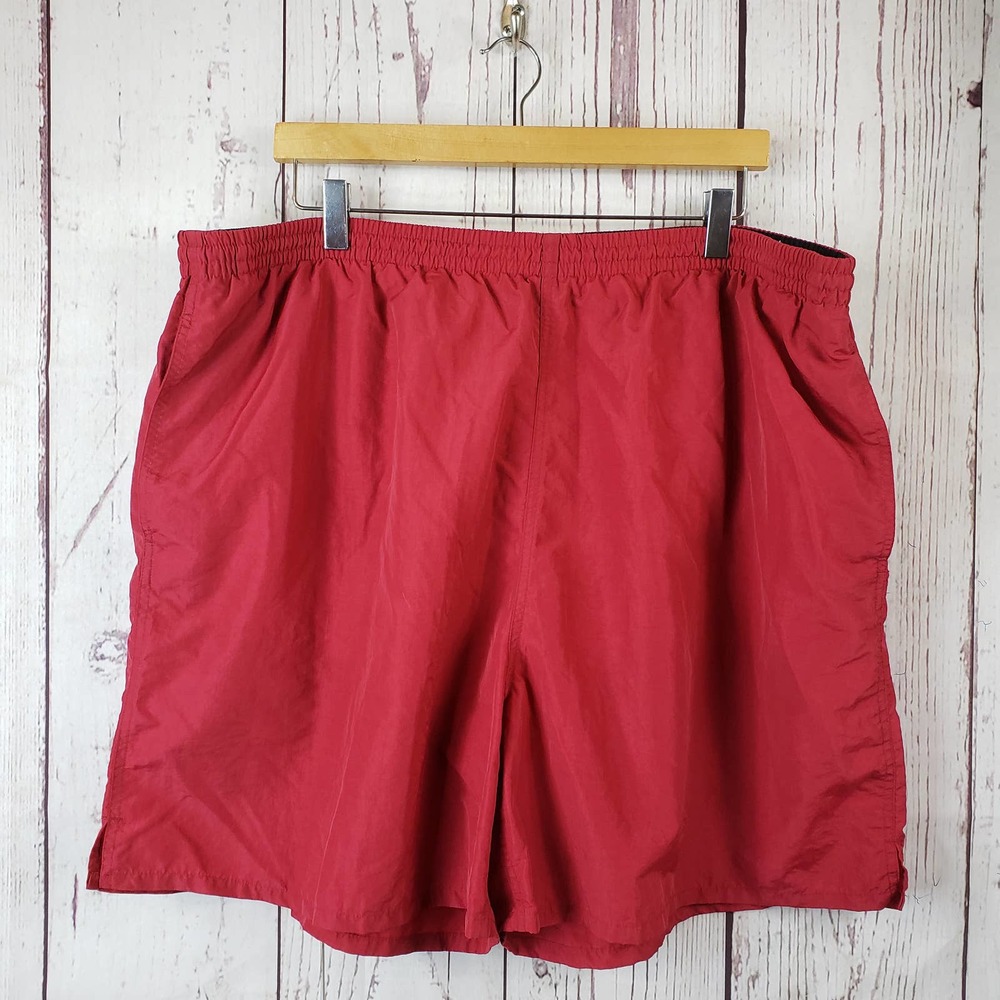 Prospirit Mens Swim Shorts Size XXL Pull On Stretch Waist Mesh Red